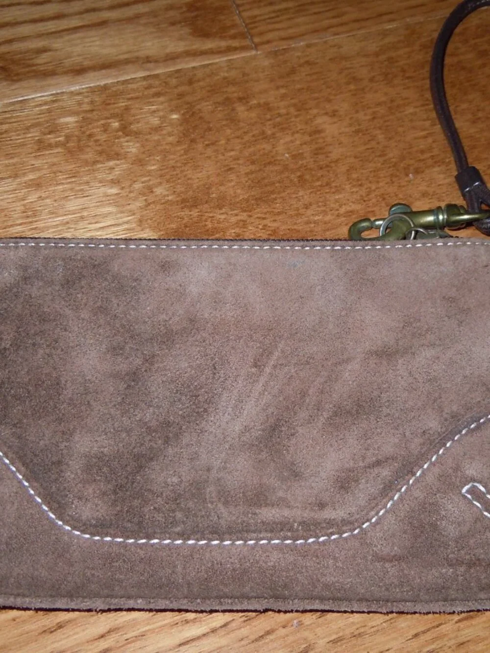 Coach brown suede